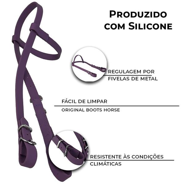 Imagem de Cabeçada 01 Orelha Silicone Boots Horse Lançamento