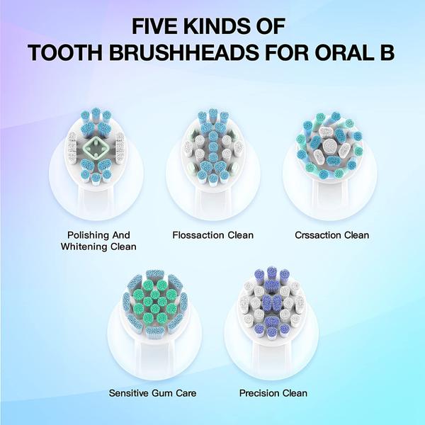 Imagem de Cabeças de escova de dentes de reposição Abomet para Oral B, pacote com 10