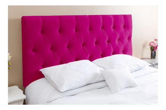 Imagem de Cabeceira 195 gabriela cor suede rosa escuro topázio decor