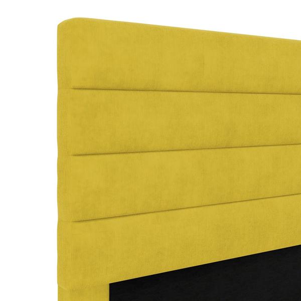 Imagem de Cabeceira Atlas 140 para Cama de Casal Z-004 Sued Amarelo Aradecor