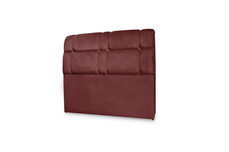 Imagem de Cabeceira Baú Imperador Solteiro 100cm Suede Bordo