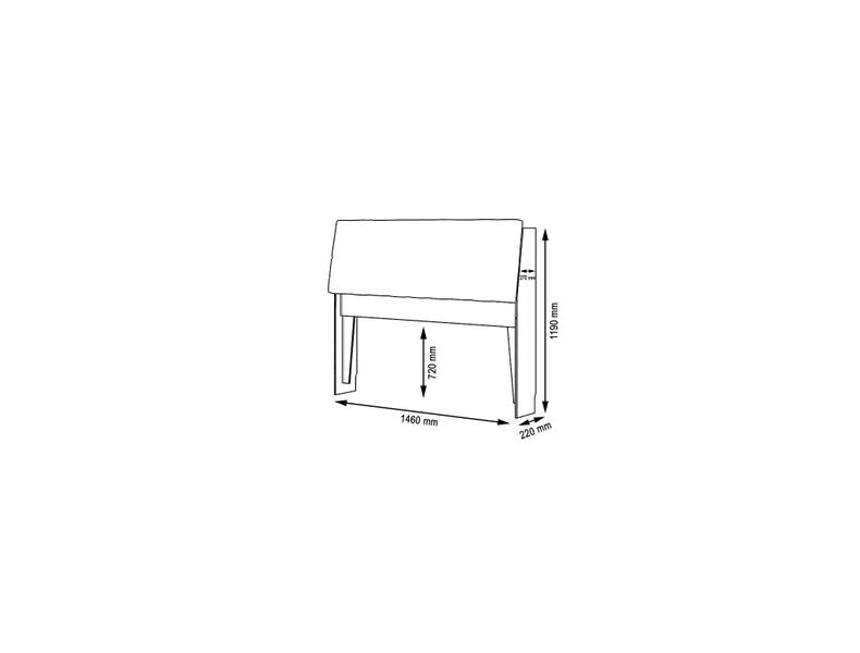 Imagem de Cabeceira box Casal 1,38 Isis Branco com Capitonê Branco - Framar Móveis
