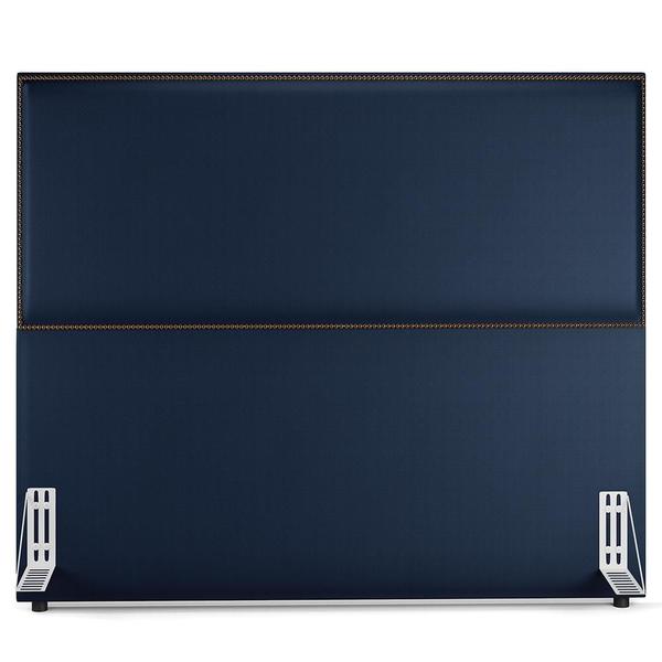 Imagem de Cabeceira Box Casal Com Tachas 160 cm Vicenza L02 Facto Azul Marinho - Lyam Decor