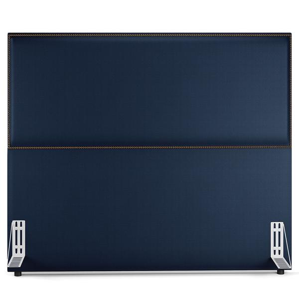 Imagem de Cabeceira Box Casal King Com Tachas 195 cm Vicenza L02 Facto Azul Marinho - Lyam Decor