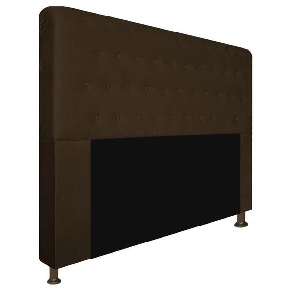 Imagem de Cabeceira Brenda para Cama Box Casal 140cm com Capitonê Suede - Ecotec Decor