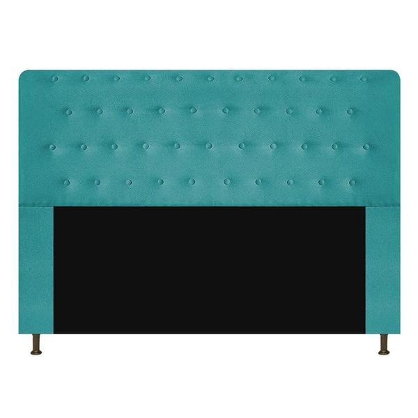 Imagem de Cabeceira Brenda para Cama Box Casal 140cm com Capitonê Suede - Ecotec Decor