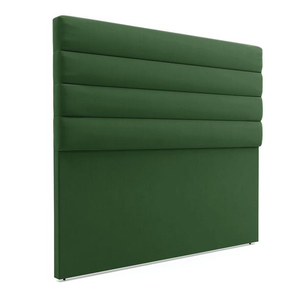 Imagem de Cabeceira California Para Cama Box King 190 cm Suede Verde - D'Rossi