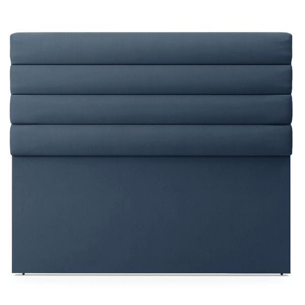 Imagem de Cabeceira California Para Cama Box Queen 160 cm Suede Azul Marinho - D'Rossi