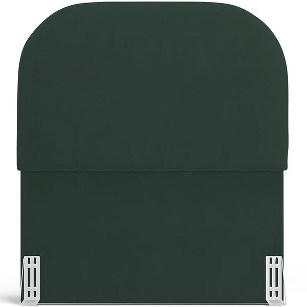 Imagem de Cabeceira Cama Box 100cm Orgânica Lanna W01 Suede Verde Musgo - Lyam Decor