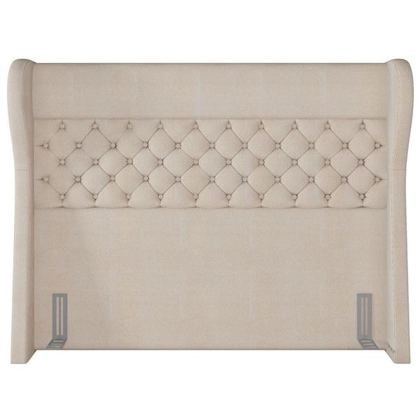 Imagem de Cabeceira Cama Box Casal 140 cm P05 Madrid Linho Creme - Lyam Decor