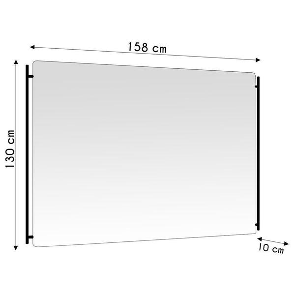 Imagem de Cabeceira Cama Box Casal 140cm Oscar P02 Linho Cinza Escuro - Mpozenato