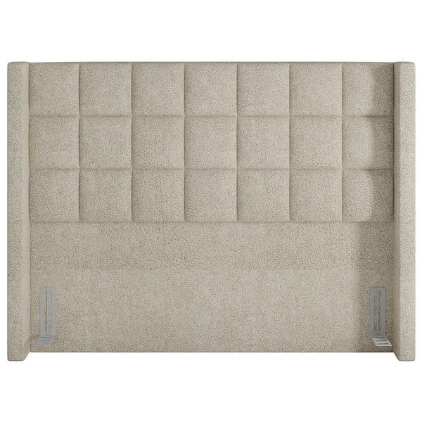 Imagem de Cabeceira Cama Box Casal 160 cm P05 Paris Bouclê Creme - Lyam Decor