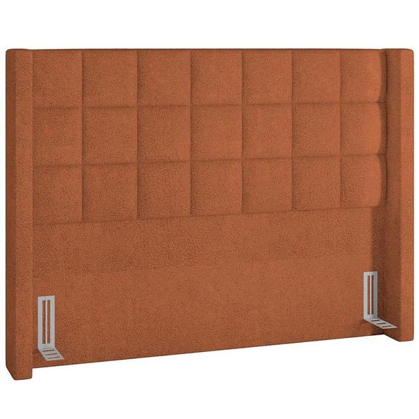 Imagem de Cabeceira Cama Box Casal 160 cm P05 Paris Bouclê Terracota - Lyam Decor