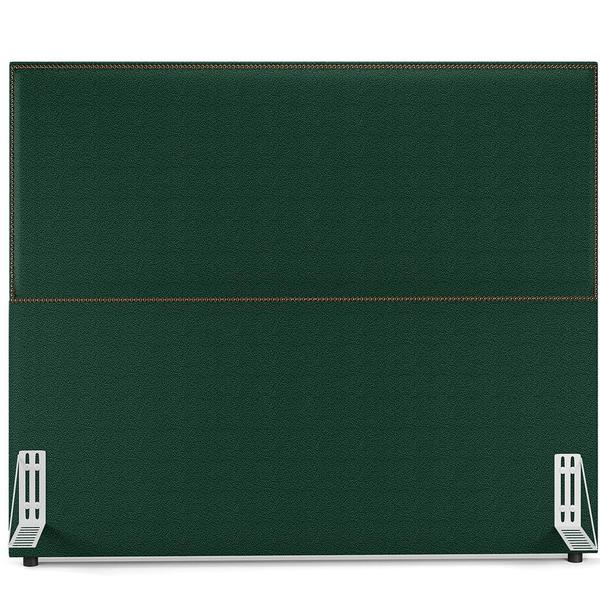 Imagem de Cabeceira Cama Box Casal Com Tachas 140 cm Vicenza L02 Bouclê Verde - Lyam Decor