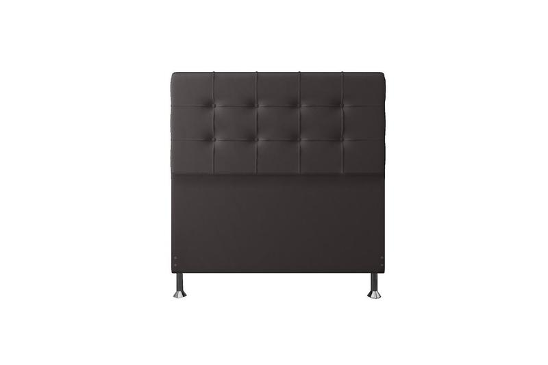 Imagem de Cabeceira Cama Box Casal Estofada Grécia 140 Cm Suede Marrom