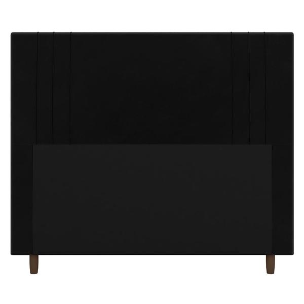 Imagem de Cabeceira Cama Box Casal Ferrara 140cm Corano Preto - Desk Design