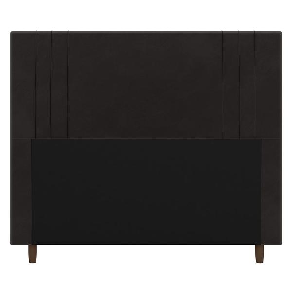 Imagem de Cabeceira Cama Box Casal Ferrara 140cm Suede Marrom - Abmaza