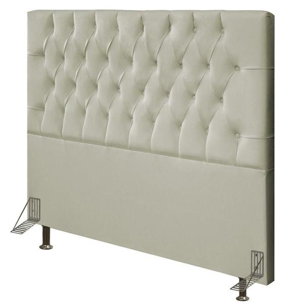 Imagem de Cabeceira Cama Box Casal King 193cm Diamante D10 Corano Bege