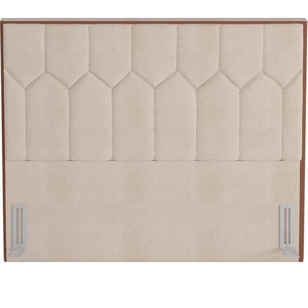 Imagem de Cabeceira Cama Box Casal King 195 cm P05 Londres Linho Creme - Lyam Decor