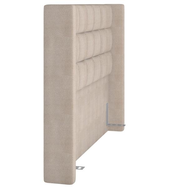 Imagem de Cabeceira Cama Box Casal King 195 cm P05 Paris Linho Creme - Lyam Decor