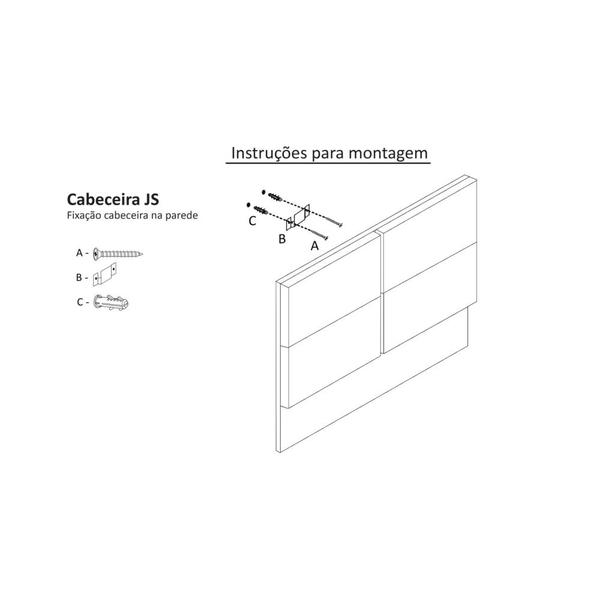 Imagem de Cabeceira Cama Box Casal King 195cm London Veludo Cinza - JS Móveis