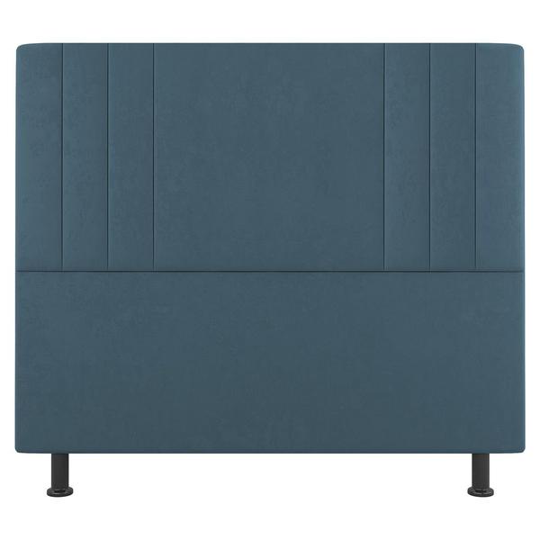 Imagem de Cabeceira Cama Box Casal King Size Grace 195cm Suede Turquesa - Desk Design