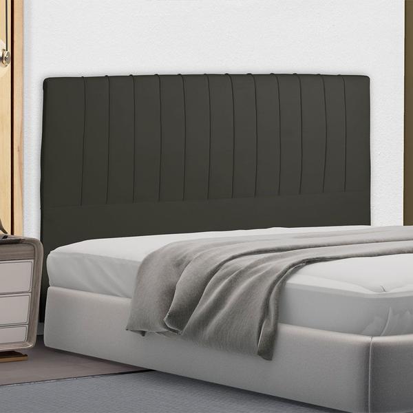 Imagem de Cabeceira Cama Box Casal Namur 140 Cm Suede Cinza