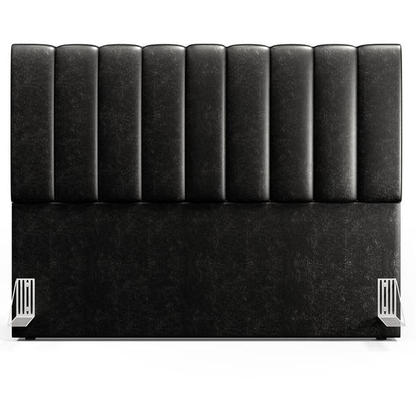 Imagem de Cabeceira Cama Box Casal Queen 160 cm Dália W01 Material Sintético Preto - Lyam Decor