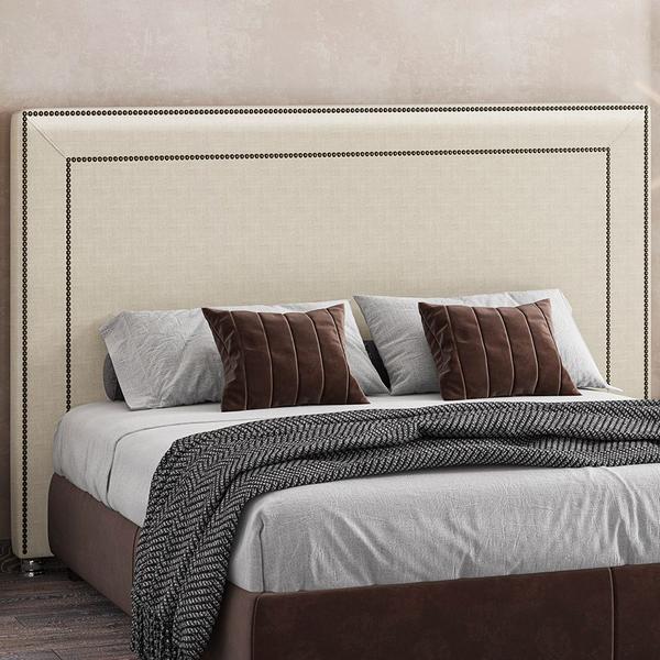 Imagem de Cabeceira Cama Box Casal Queen 160 cm P05 Berlim Facto Dunas Pérola - Lyam Decor