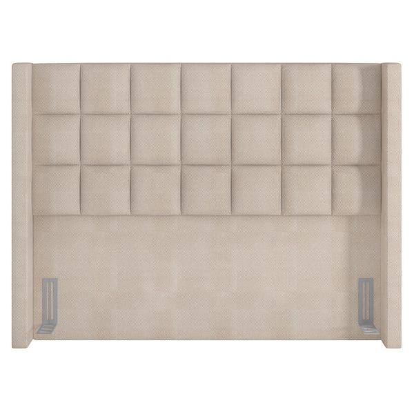 Imagem de Cabeceira Cama Box Casal Queen 160 cm P05 Paris Linho Creme - Lyam Decor