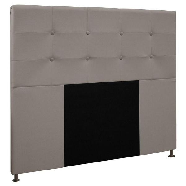 Imagem de Cabeceira Cama Box Casal Queen 160cm D10 Safira Suede Bege - Mpozenato