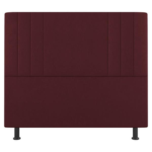 Imagem de Cabeceira Cama Box Casal Queen Size Grace 160cm Suede Bordô - Desk Design