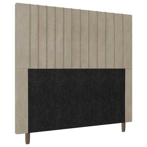 Imagem de Cabeceira Cama Box Casal Queen Size Nala 160cm Corano Bege - Abmaza