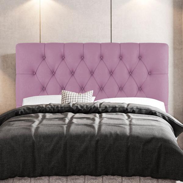 Imagem de Cabeceira Cama Box Casal Queen Size Nice 160cm Suede Rosa - Desk Design