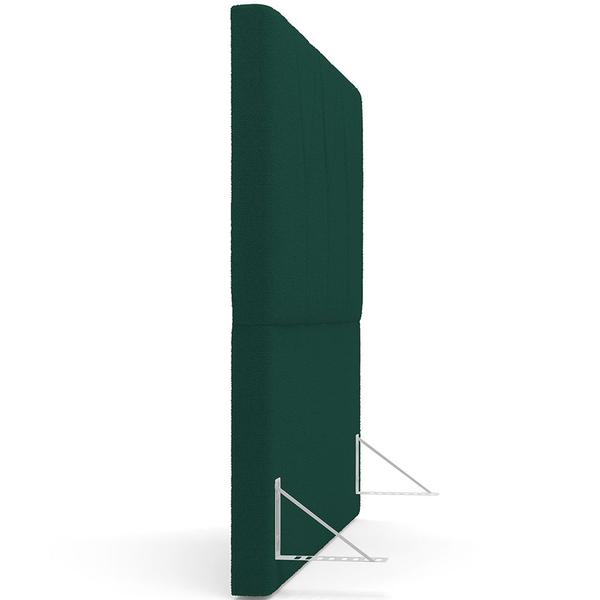 Imagem de Cabeceira Cama Box Casal Quenn 160 cm Aurora W01 Bouclê Verde - Lyam Decor