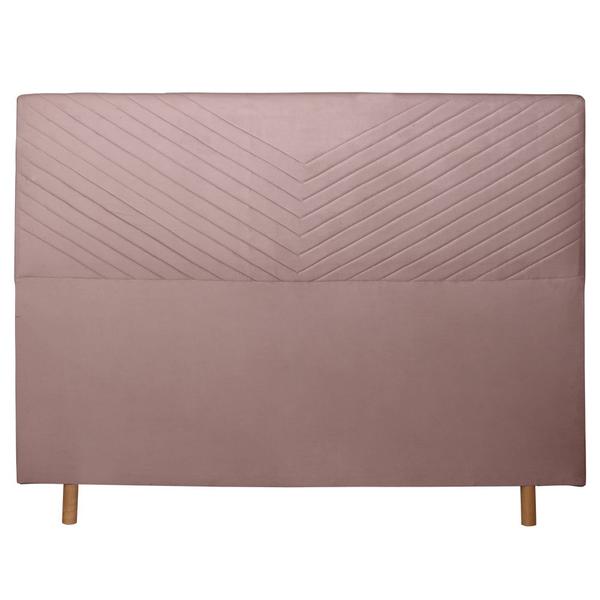 Imagem de Cabeceira Cama Box Casal Viena 140 Cm Suede Rose