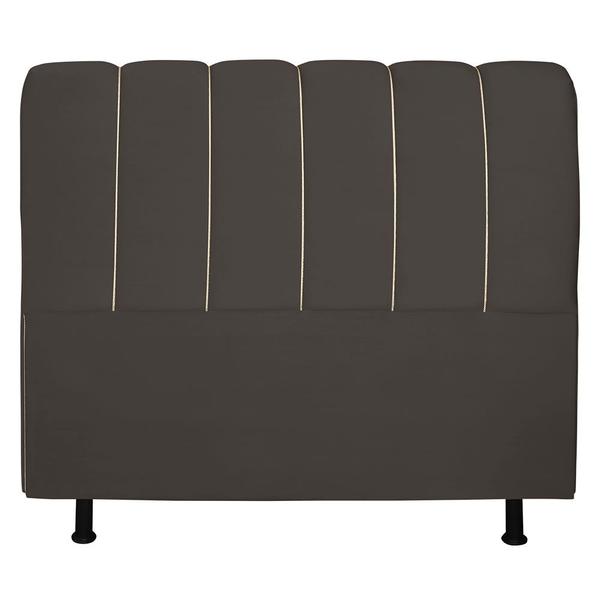 Imagem de Cabeceira Cama Box King Berlim 195 Cm Suede Marrom - MV Estofados Shop