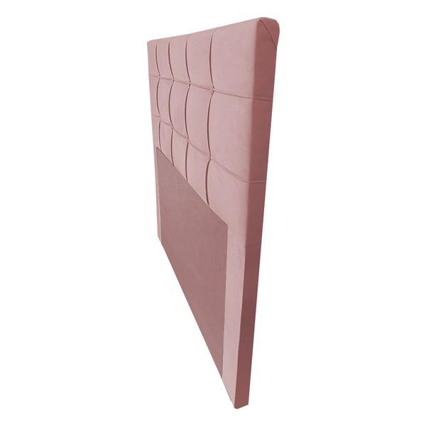 Imagem de Cabeceira Cama Box Queen 160 Cm Suede Rose Lia - MV Estofados