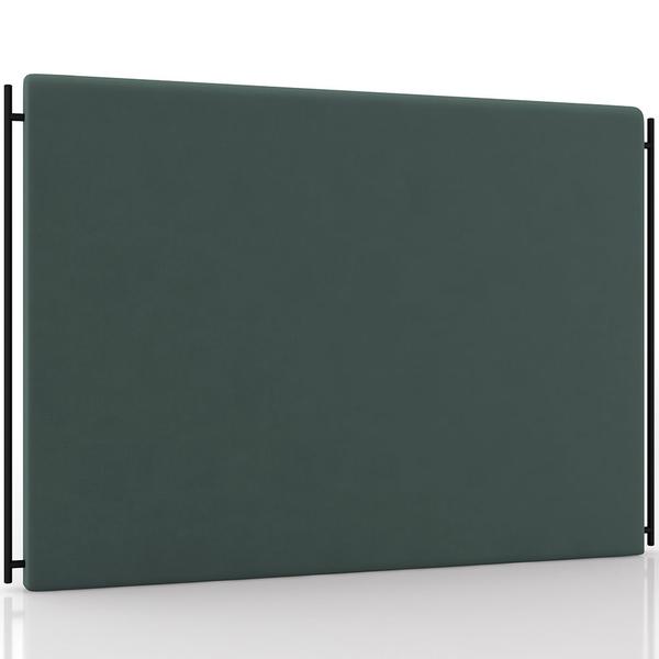 Imagem de Cabeceira Cama Box Queen 160cm Estofada Goya P05 Veludo Verde Musgo - Lyam Decor