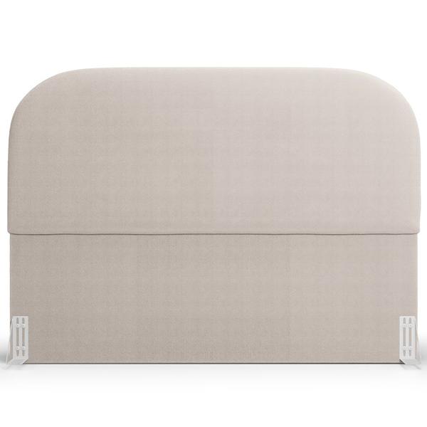 Imagem de Cabeceira Cama Box Queen 160cm Orgânica Lanna W01 Bouclê Creme - Lyam Decor