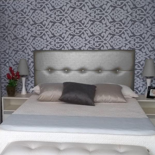 Imagem de Cabeceira Cama Box Queen Durasi 05 Facto Chumbo 160 X 60 Rbl