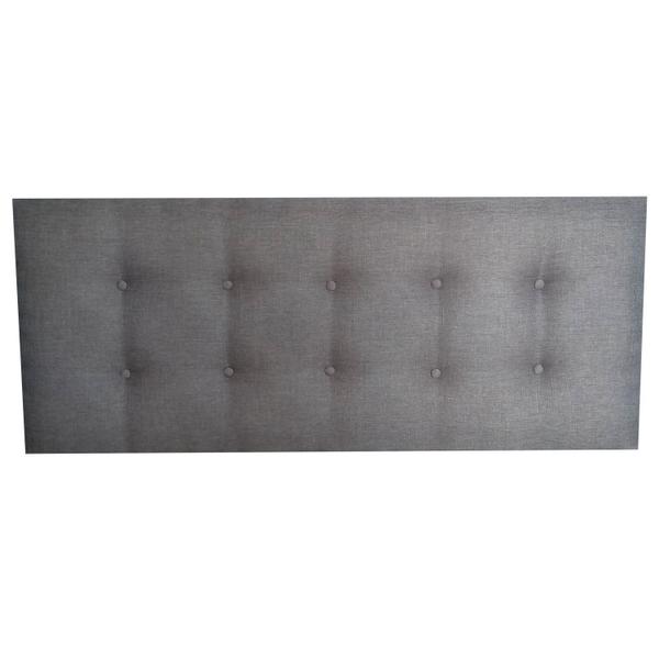 Imagem de Cabeceira Cama Box Queen Durasi 10 Linho Cinza 160 X 60 RBL