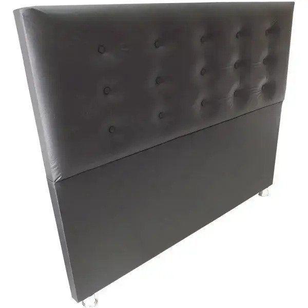 Imagem de Cabeceira Cama Box Queen Durasi 15  Preto 160 X 120 Rbl