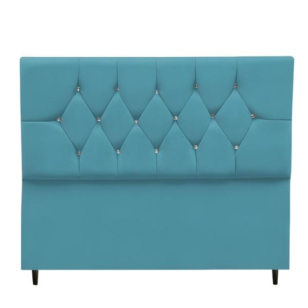 Imagem de Cabeceira Cama Box Solteiro 90 cm Geovana Suede