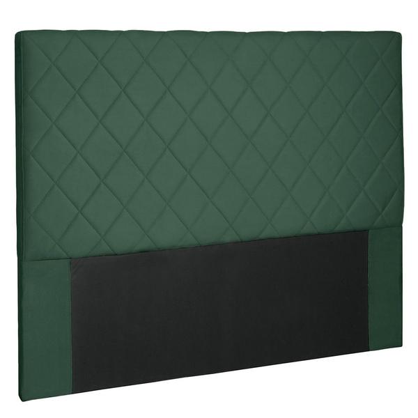 Imagem de Cabeceira Cama Box Solteiro 90 cm Trevelin Veludo Verde - Nexta Casa