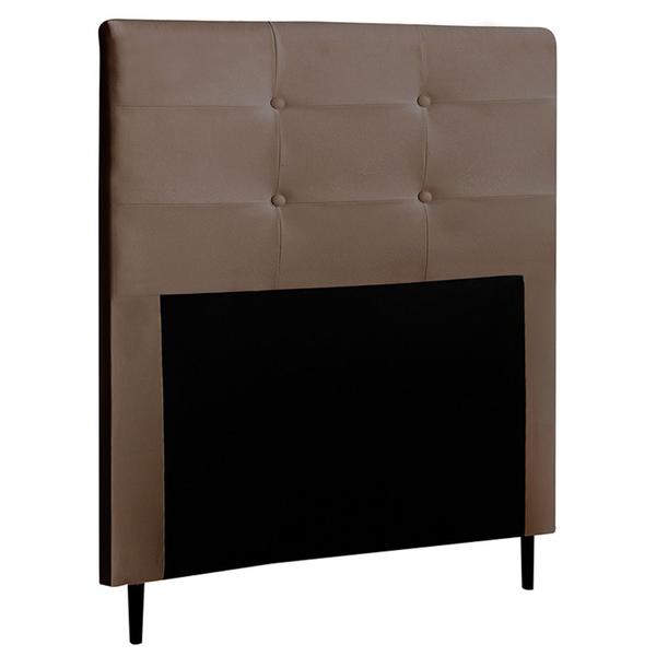 Imagem de Cabeceira Cama Box Solteiro Luna 90cm Corano Marrom - Desk Design