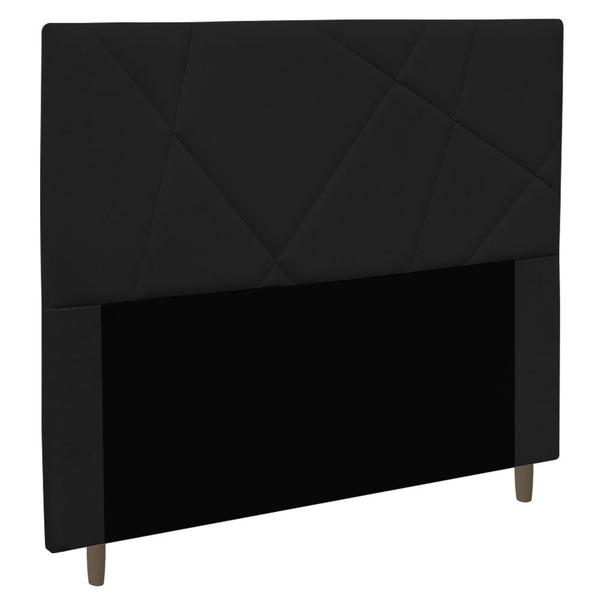 Imagem de Cabeceira Cama Box Solteiro Mali 90cm Corano Preto - Abmaza