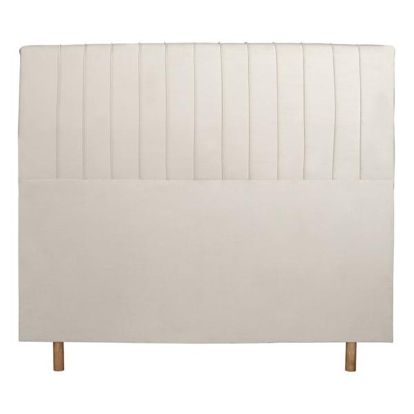 Imagem de Cabeceira Cama Box Solteiro Namur 90 Cm Suede Bege Claro