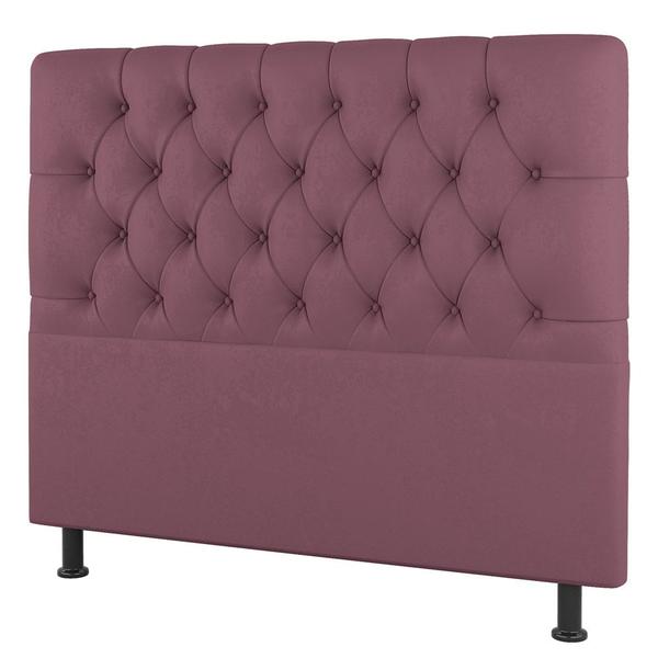 Imagem de Cabeceira Cama Box Solteiro Nice 90cm Suede Rosê - Abmaza