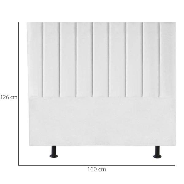 Imagem de Cabeceira Cama Casal Queen Size 160 cm Catarina material sintético E Frame